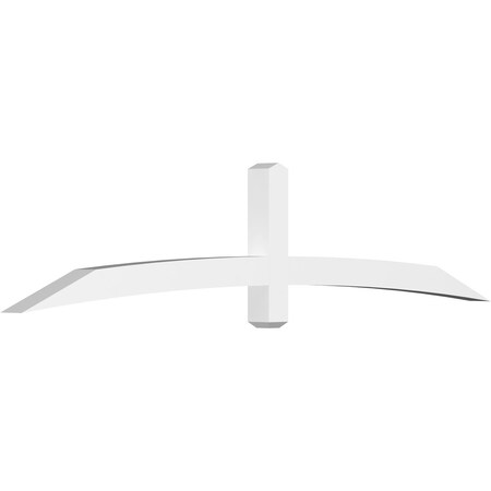 Ekena Millwork Bellingham Architectural Grade PVC Gable Bracket, 96"W x 20"H x 4"D x 4"F, 5/12 Pitch GBP096X20X0404BEL00